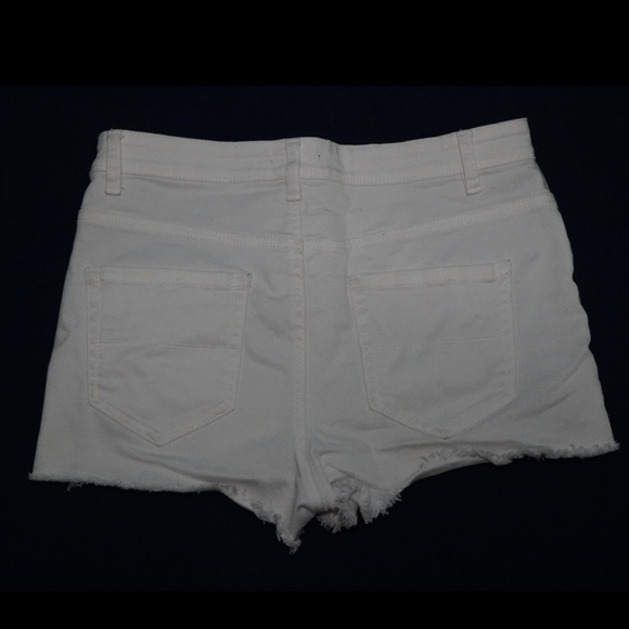 White Jean Shorts - Picture 2 of 2